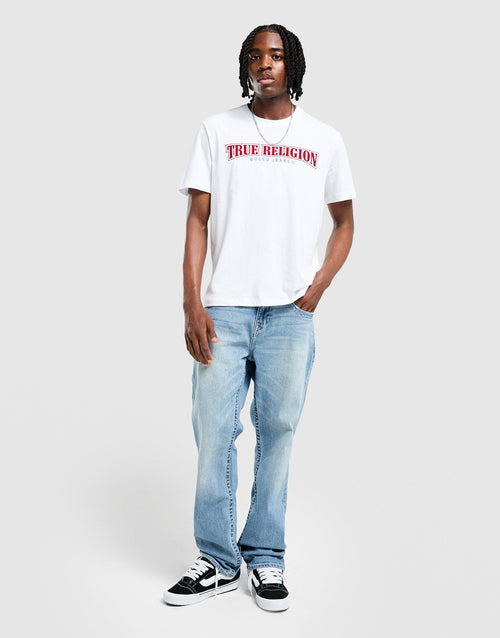 Flocked Back Print T-Shirt