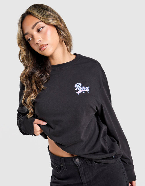 Hoops Cherry Graphic Long Sleeve T-Shirt