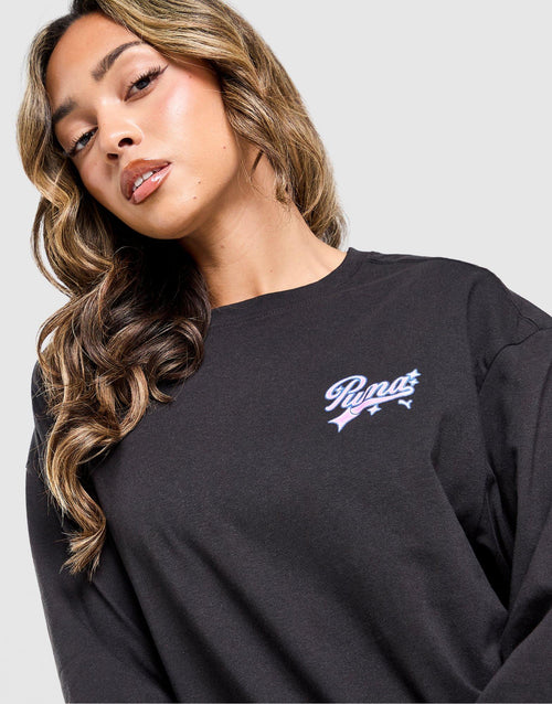 Hoops Cherry Graphic Long Sleeve T-Shirt