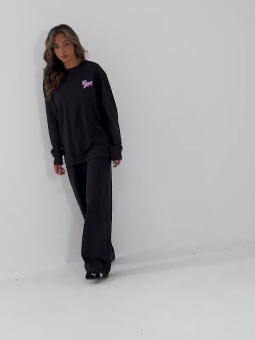 Hoops Cherry Graphic Long Sleeve T-Shirt