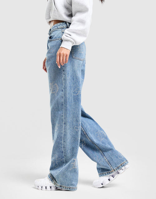 Crystal Diamante Jeans