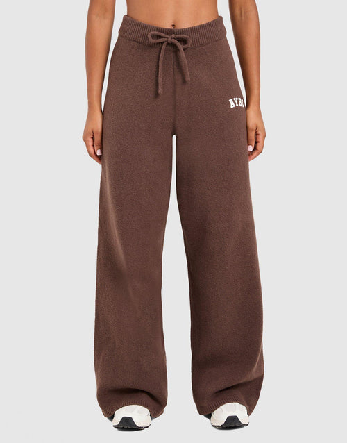 Varsity Knitted Wide Joggers