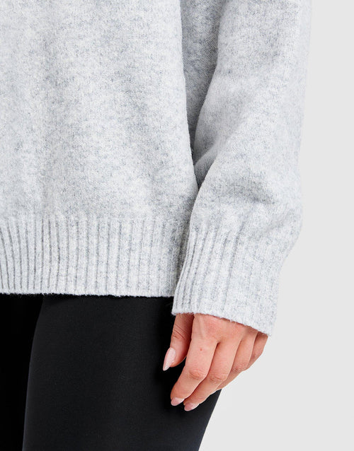 Varsity Knitted Overhead Hoodie