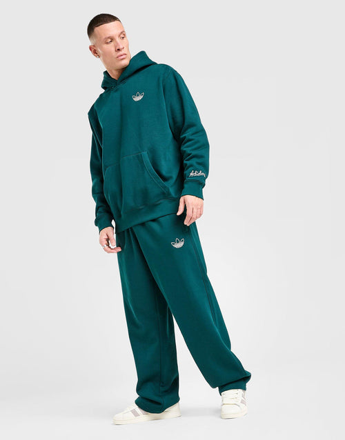 Chain Stitch Open Hem Joggers