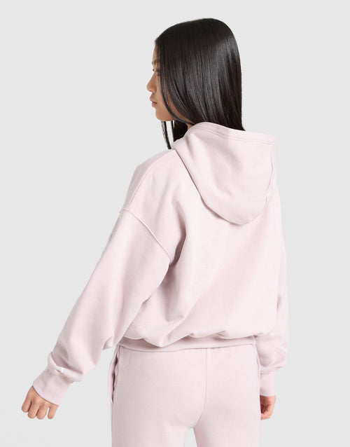 Girls' Logo Full Zip Crop Hoodie Junior