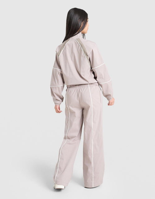 Girls' Woven Wide Leg Tracksuit Junior
