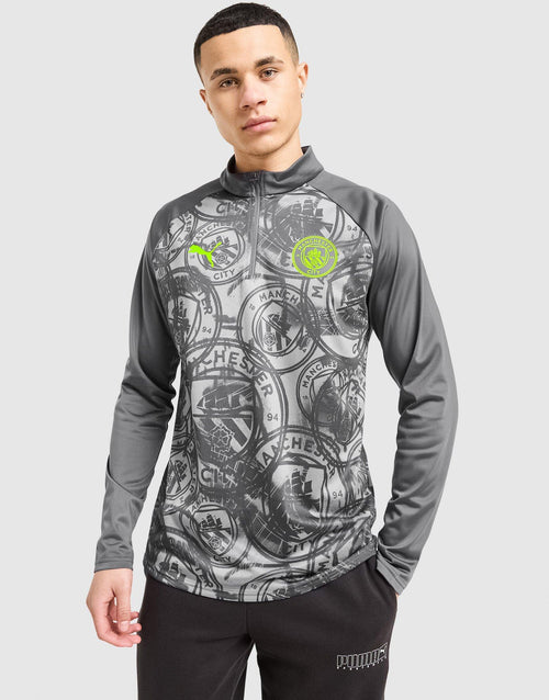 Manchester City FC Warm Up 1/4 Zip Top