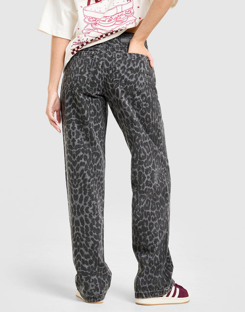 Mid-Rise Loose Jeans