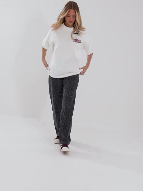 Mid-Rise Loose Jeans