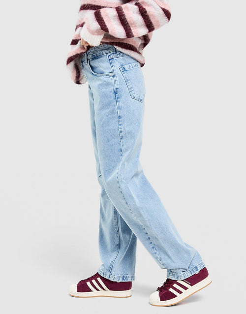 Mid-Rise Barrel Jeans
