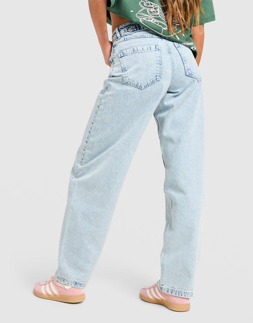 Mid-Rise Barrel Jeans