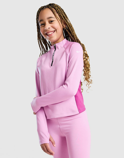Girls' Pro Dri-FIT 1/2 Zip Top Junior