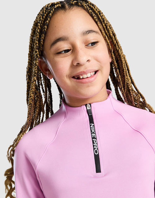 Girls' Pro Dri-FIT 1/2 Zip Top Junior