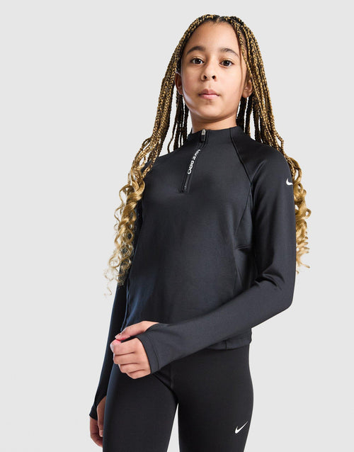 Girls' Pro Dri-FIT 1/2 Zip Top Junior