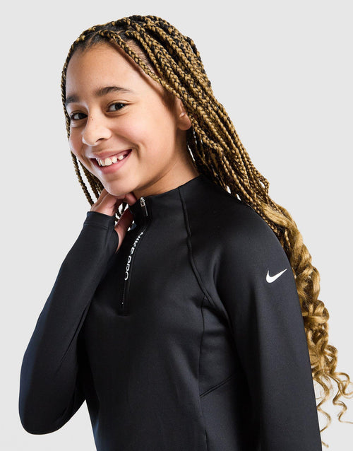 Girls' Pro Dri-FIT 1/2 Zip Top Junior