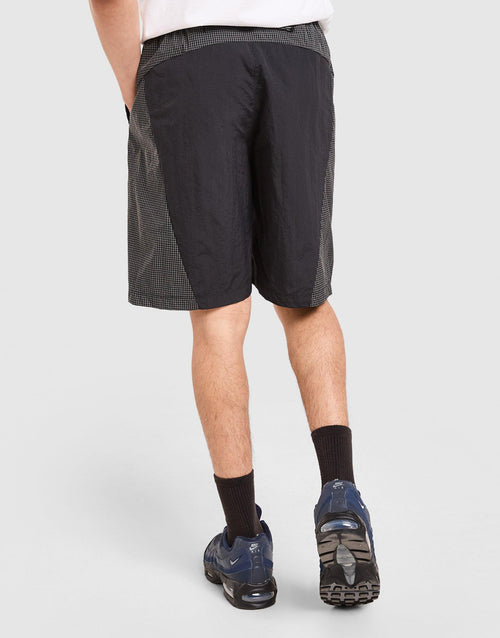 Grid Reflective Belt Shorts