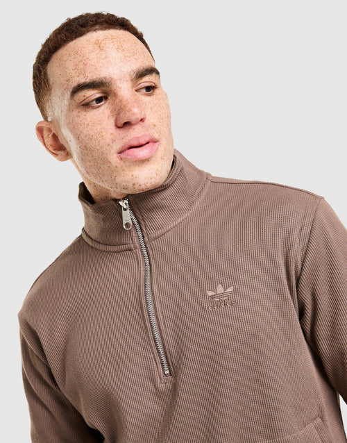 Waffle 1/4 Zip Sweatshirt