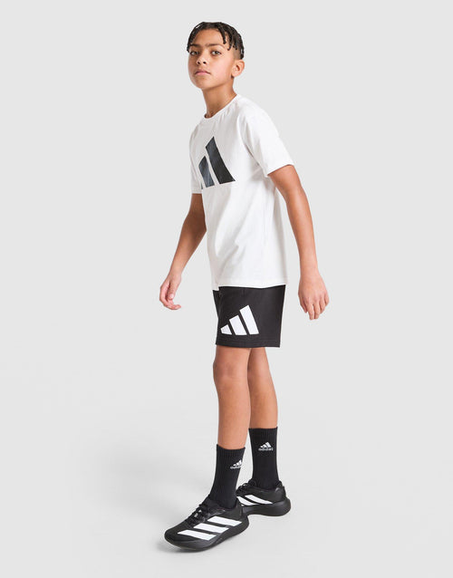 Badge Of Sport Large Logo T-Shirt/Short Set Junior