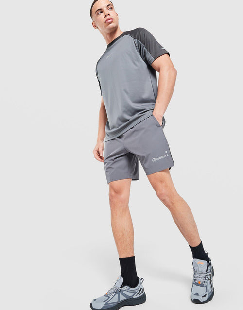 Titanium Charcoal Panelled Sports Shorts