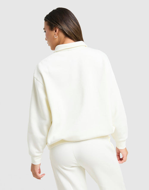 Emblem Collar Sweatshirt