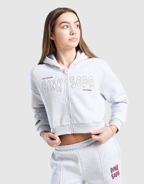 Girls' Sage Crop Full Zip Hoodie Junior