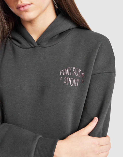 Girls' Rhinestone Overhead Hoodie Junior