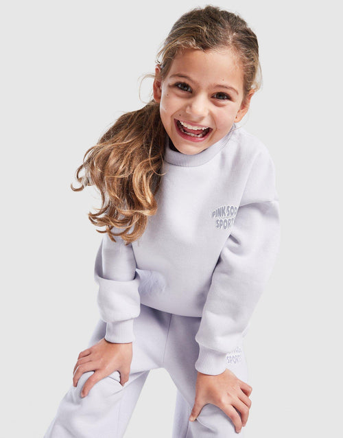 Girls' Scribble Crew Tracksuit Children