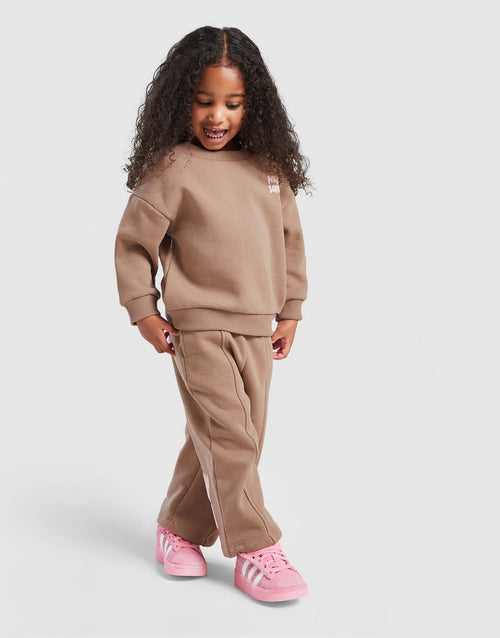 Girls' Mix Crew Tracksuit Infant