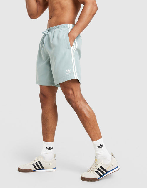 3-Stripes 8" Swim Shorts