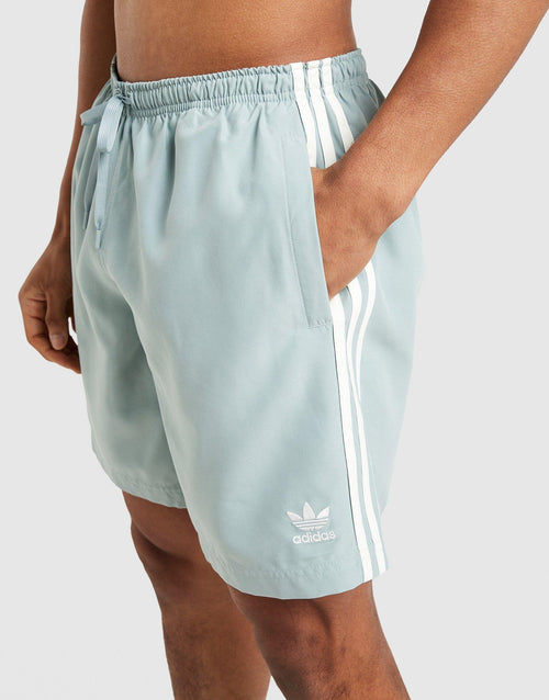 3-Stripes 8" Swim Shorts