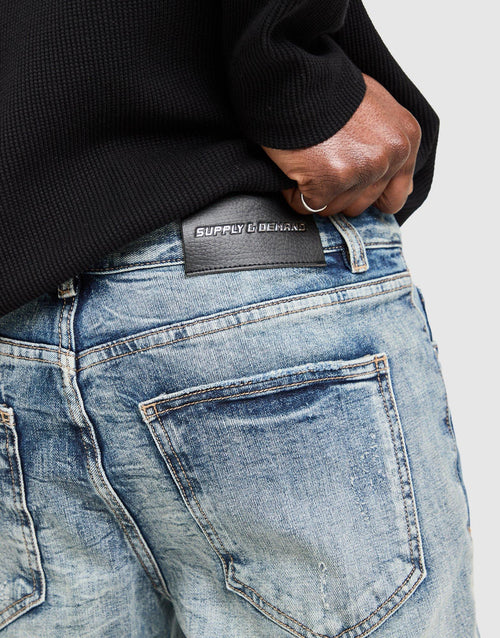 Omar Slim Ripped Jeans