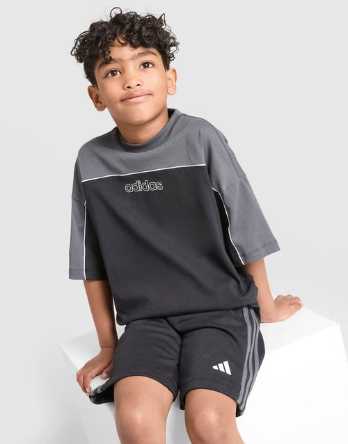 Linear T-Shirt/Shorts Set Junior's