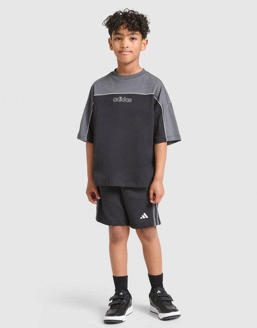 Linear T-Shirt/Shorts Set Junior's