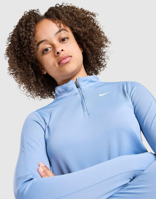 Girls' Fitness Long Sleeve 1/2 Zip Top Junior