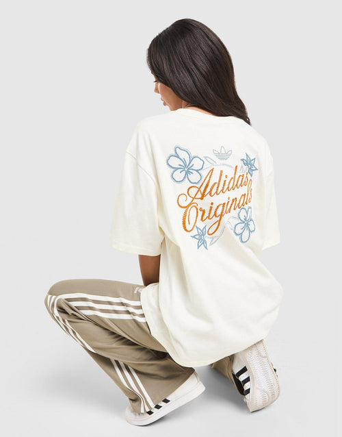 Floral Stitch Boyfriend T-Shirt