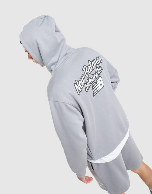 Back Graphic Script Hoodie