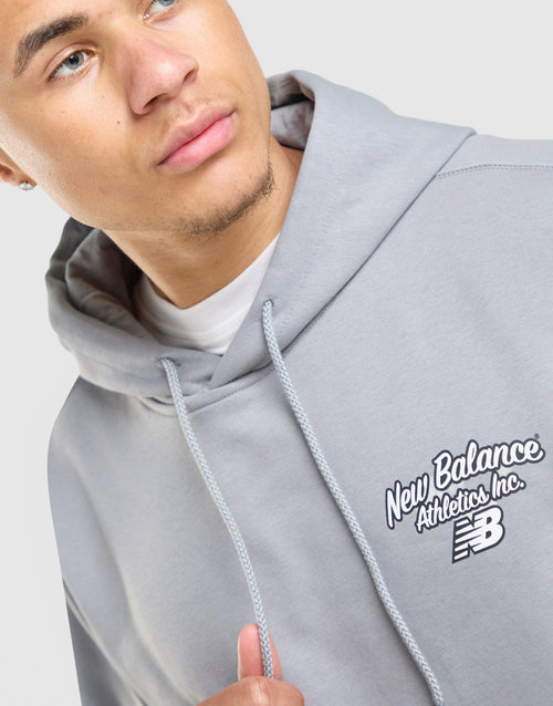 Back Graphic Script Hoodie