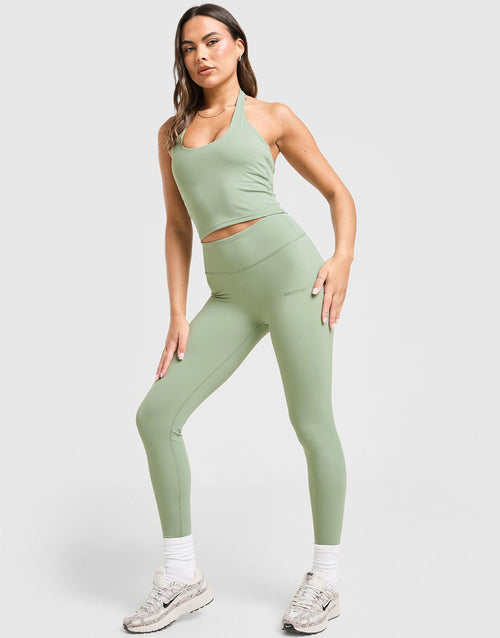 Sculpt Halter Neck Tank Top
