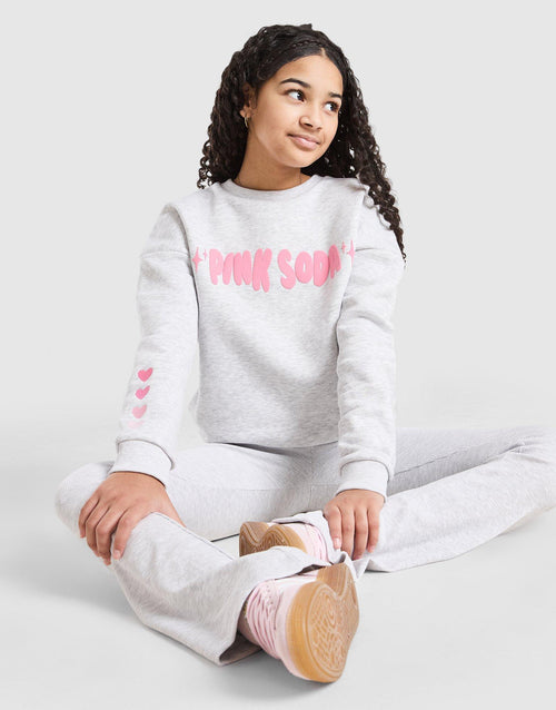 Girls' Fade Heart Crew Sweatshirt Junior