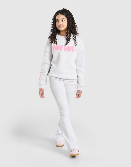 Girls' Fade Heart Crew Sweatshirt Junior