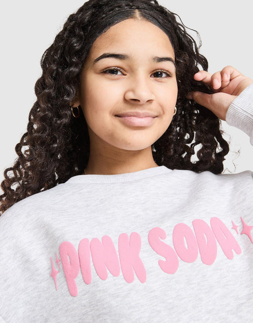 Girls' Fade Heart Crew Sweatshirt Junior