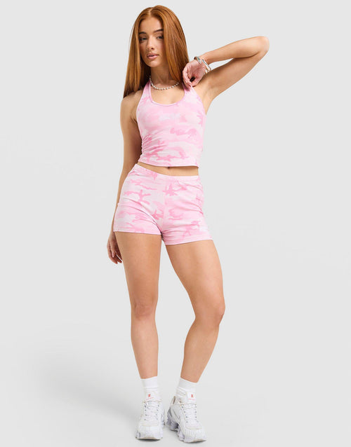 Field Camo Halter Neck Top