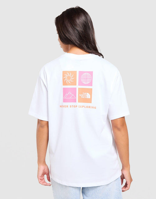 Multi Box Logo Boyfriend T-Shirt