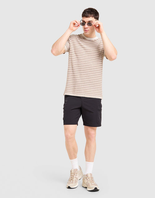 Stripe Knit T-Shirt