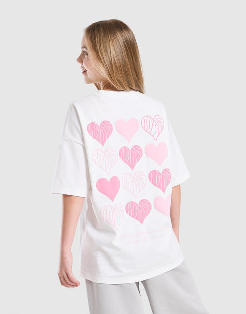 Girls' Repeat Heart T-Shirt Junior