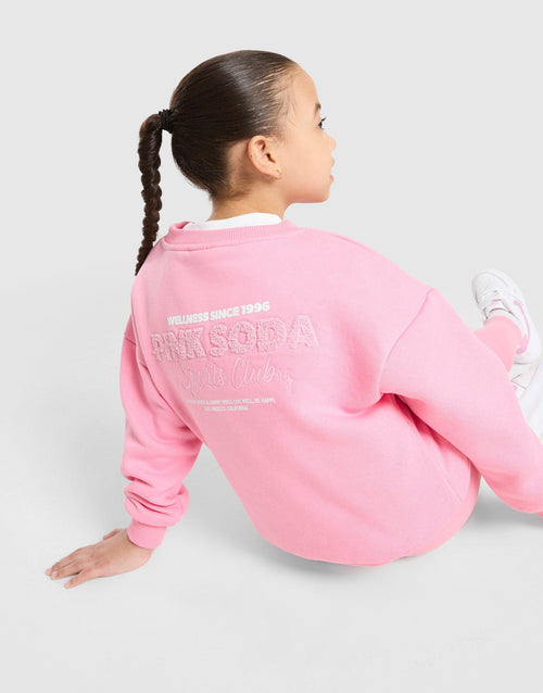 Girls Sporty Crew Sweatshirt/Leggings Set Children