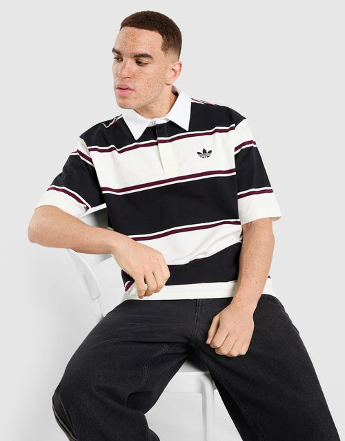 Striped Rugby Polo Shirt