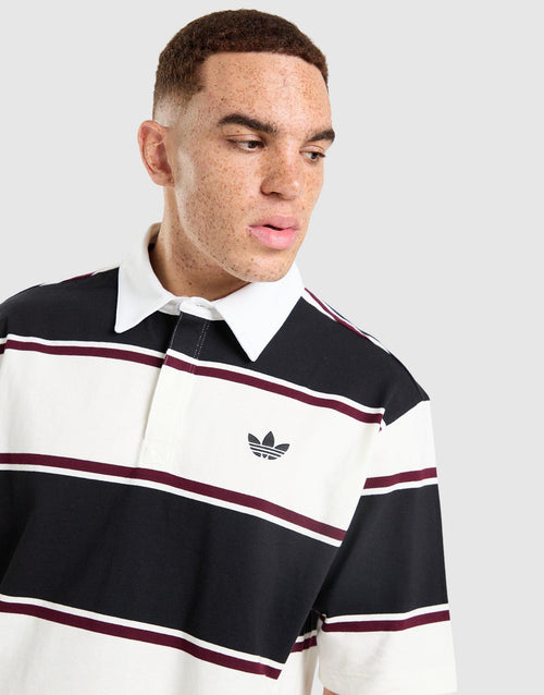 Striped Rugby Polo Shirt