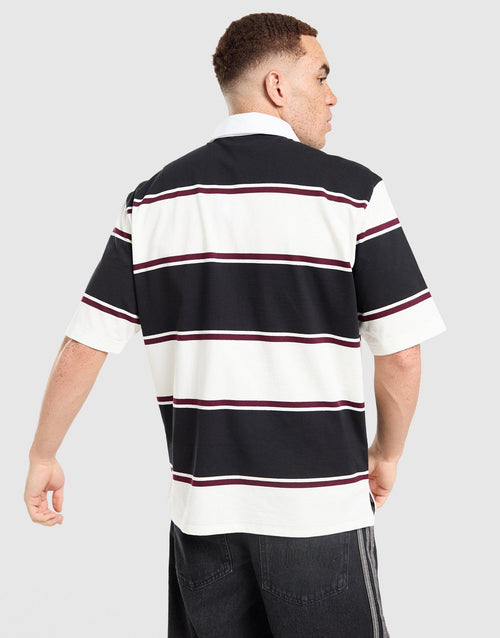 Striped Rugby Polo Shirt