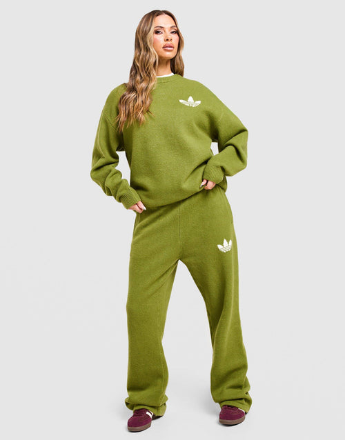 Trefoil Knit Crew Sweatshirt